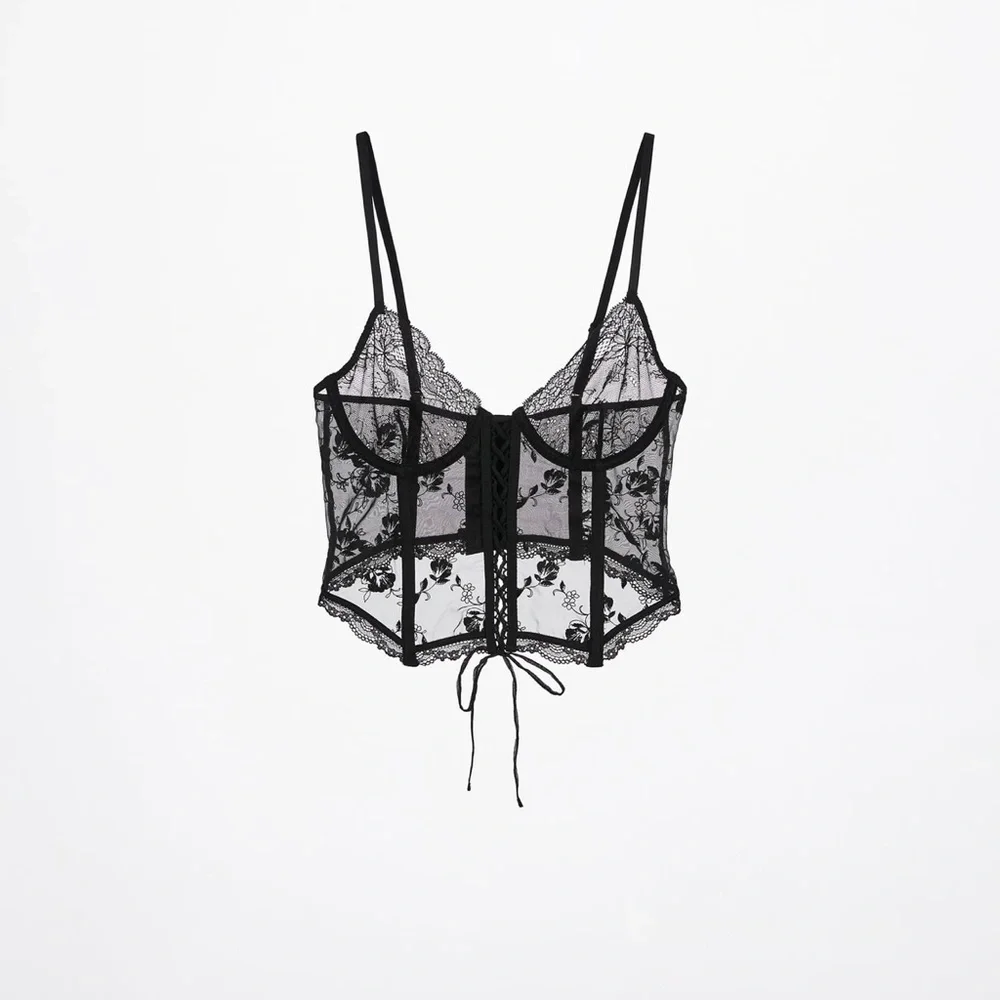 Zara Lace Underwire Corset Black✨ - Picture 5 of 7